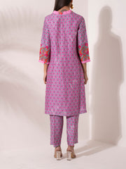 Pink Vasansi Silk Kurta Set