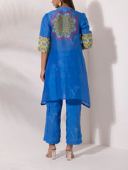 Azure Blue Vasansi Silk Co-Ord Set