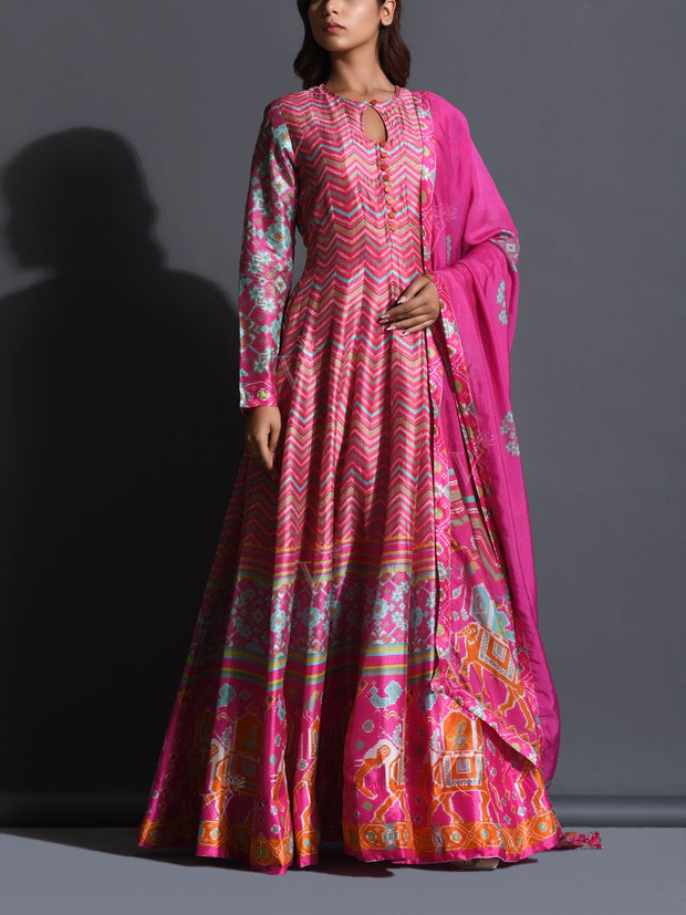 Pink Vasansi Signature Anarkali Gown