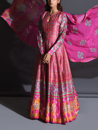 Pink Vasansi Signature Anarkali Gown