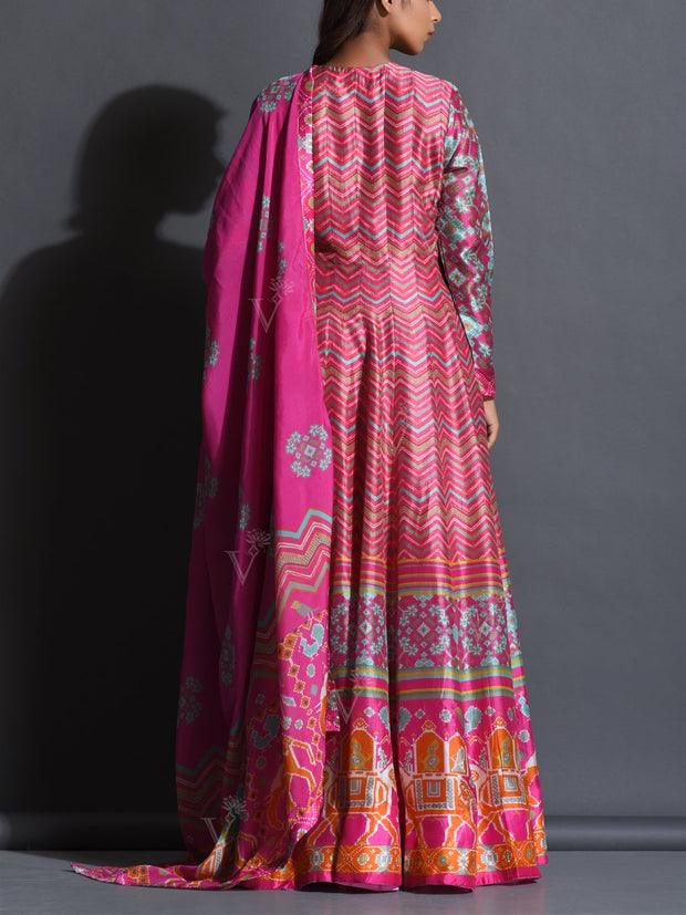 Pink Vasansi Signature Anarkali Gown