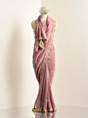 Onion Pink Silk Saree