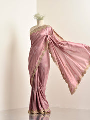 Onion Pink Silk Saree