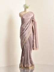 Onion Pink Silk Saree