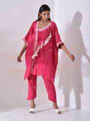 Fuchsia Pink Kaftan Pant Set