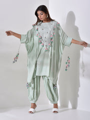 Sea Green Kaftan Salawar Suit