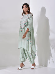 Sea Green Kaftan Salawar Suit