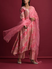 Pink Silk Suit Set