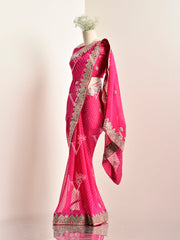 Rani Mothda Georgette Saree