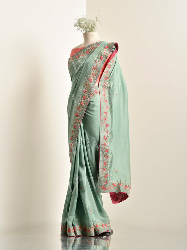 Green Silk Saree