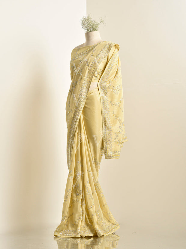 Yellow Tissue Saree