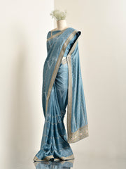 Blue Silk Saree