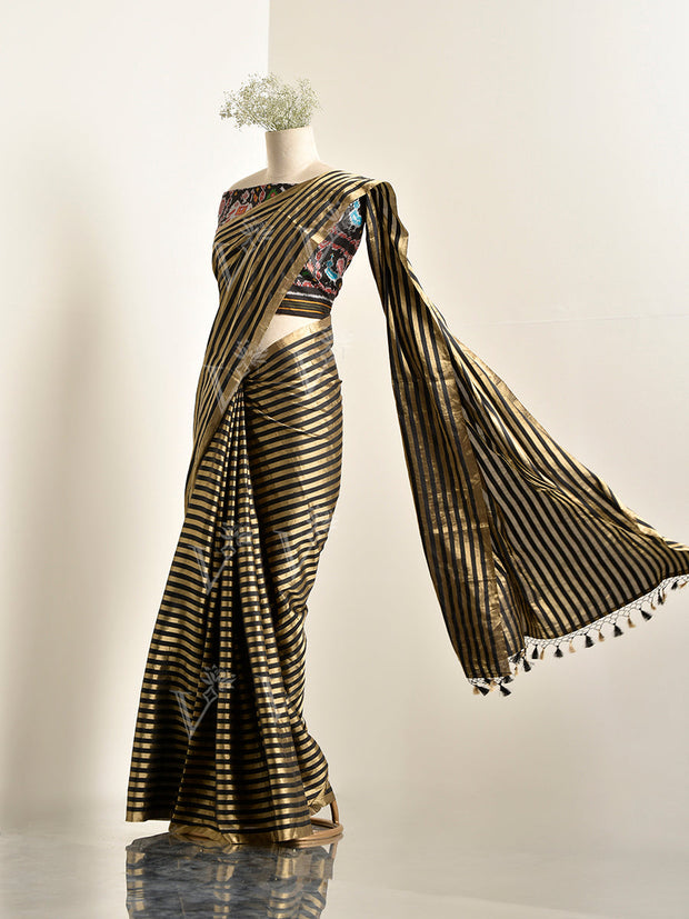 Black Banarsi Silk Saree