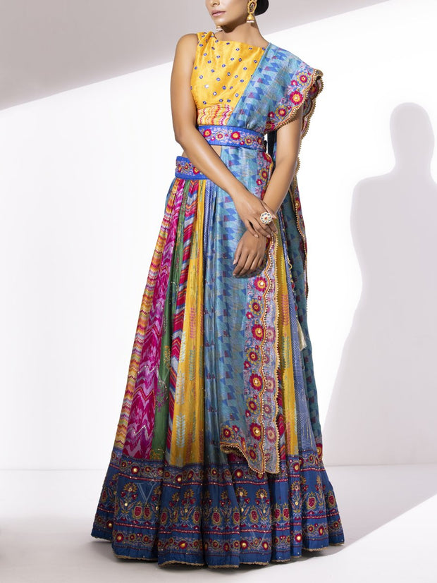 Lehenga, Lehenga set, Lehengas, Festive wear, Printed lehengas, Rajasthan, Rajasthani, prints, wedding wear, Trousseau