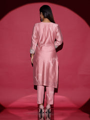 Pink Cotton Silk Suit Set