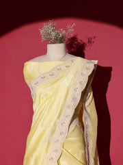 Yellow Silk Saree