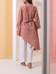 Peach Vasansi Silk Short Kurta