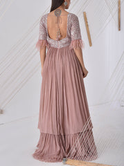 Powder Pink Georgette Gown