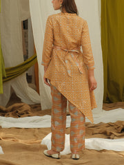 Yellow Ochre Vasansi Silk Semi-Formal Set