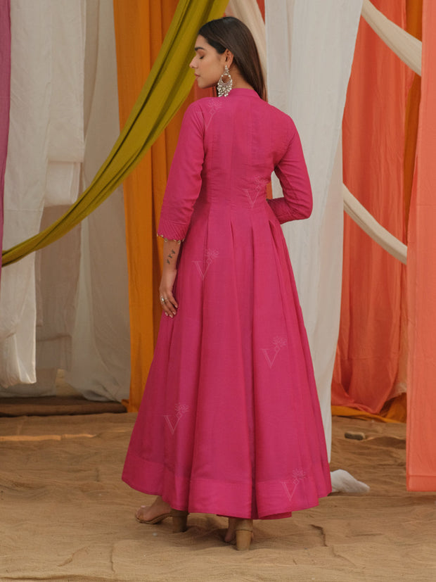 Pink Bemberg Silk Suit Set