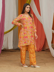 Orange Vasansi Silk Co-ord Set