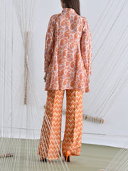 Orange Vasansi Silk Pant Set