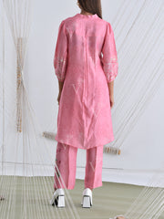 Pink Vasansi Silk Pant Set