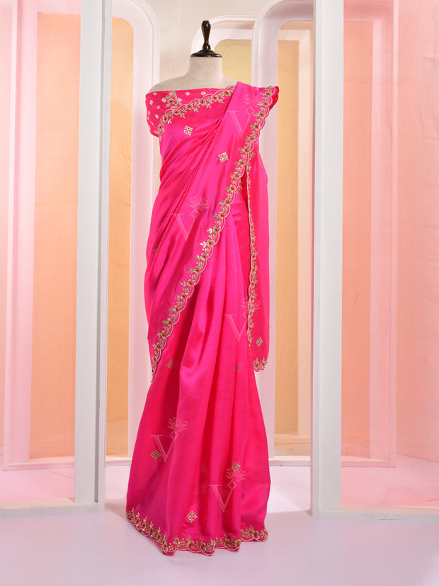 Rani Silk Gotta Patti Saree