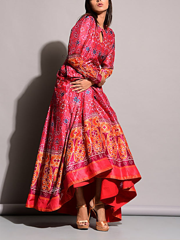 Silk, SALE, Printed, Long Dress, Gowns, Gown, Floor Length, Anarkalis, Anarkali