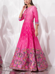 Pink Vasansi Silk Gown