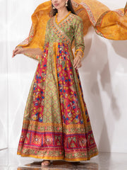 Multi Color Vasansi Silk Gown