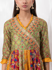 Multi Color Vasansi Silk Gown