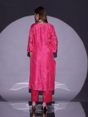 Pink Mothda Vasansi Silk Kurta