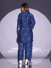 Blue Vasansi Silk Printed Co-ord Set